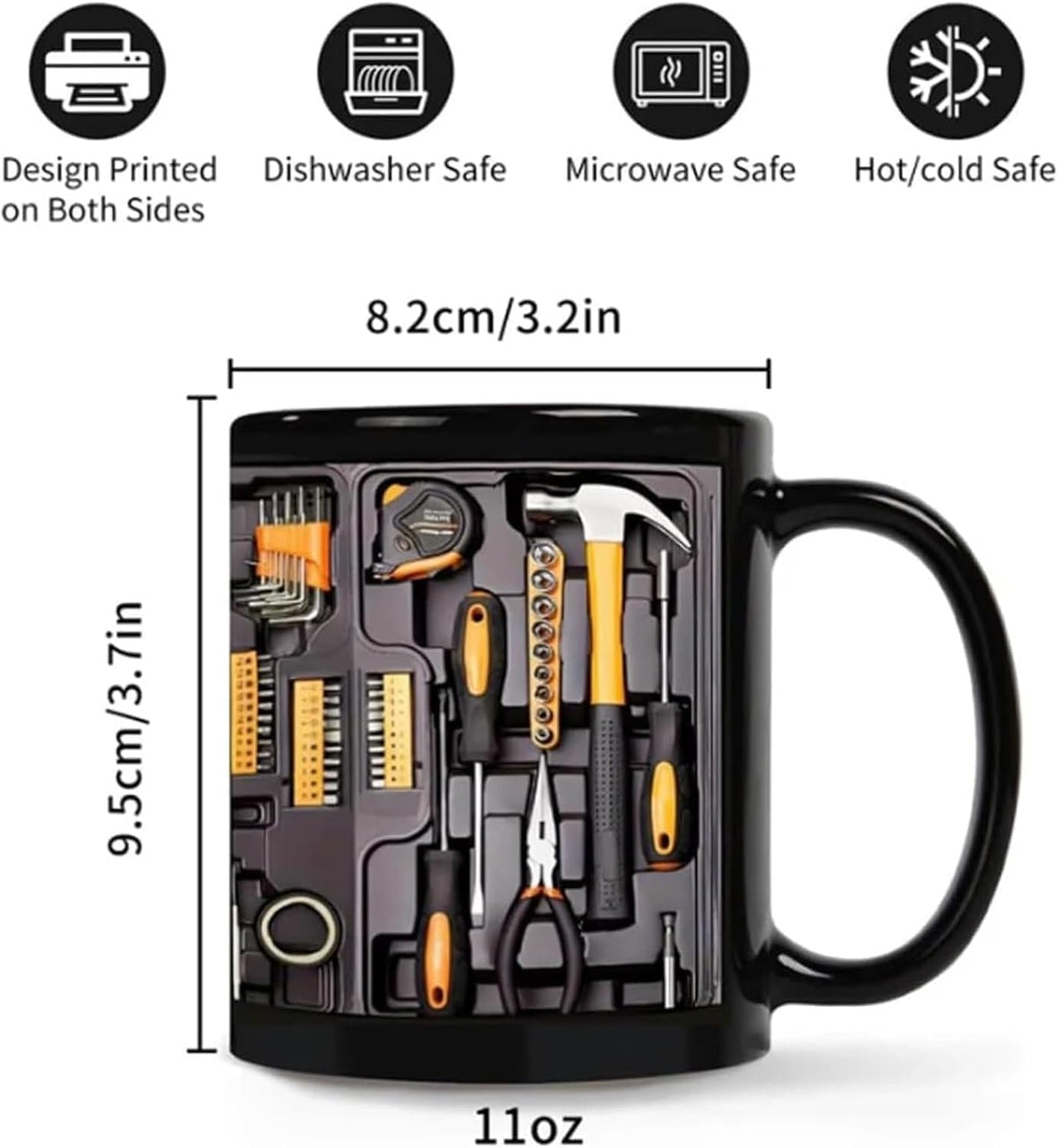 Mechanic Toolbox Set Pattern Funny Coffee Mug