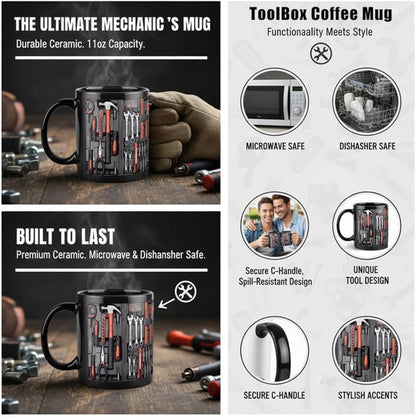 Mechanic Toolbox Set Pattern Funny Coffee Mug
