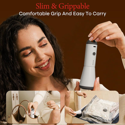 12 Packs Rechargeable Pump with Vacuum Bags