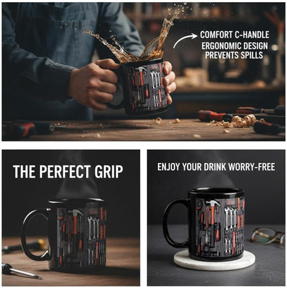 Mechanic Toolbox Set Pattern Funny Coffee Mug