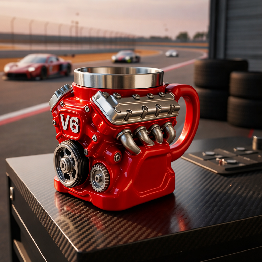V8 Engine with Inner Liner Mug