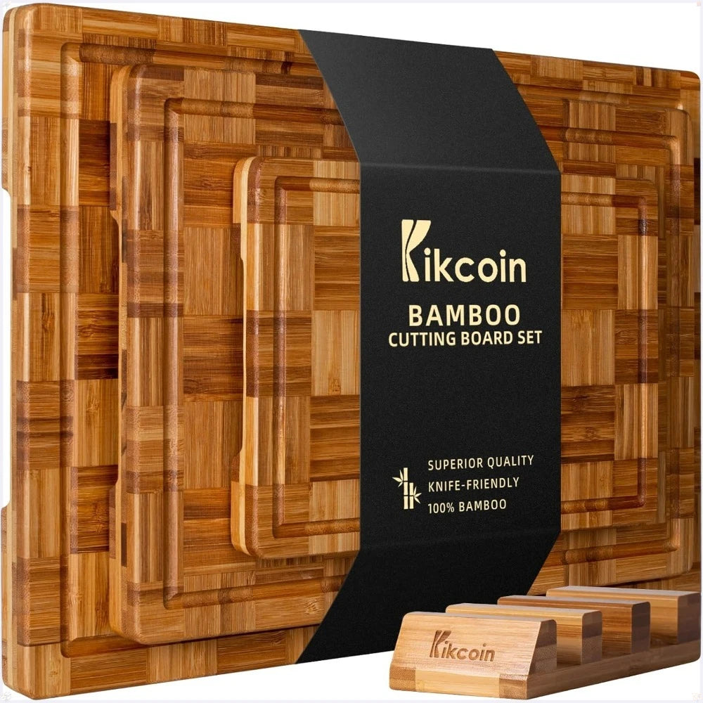 Bamboo Cutting Boards, (Set of 3)